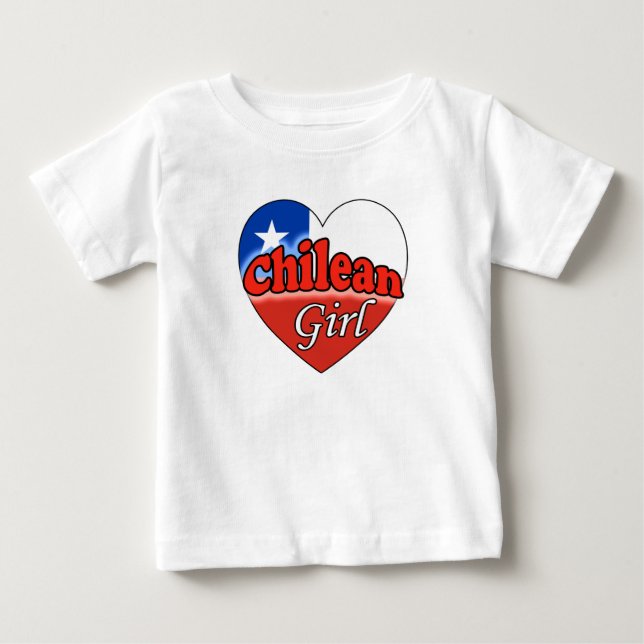 Camiseta De Bebé Chica Chilena (Anverso)