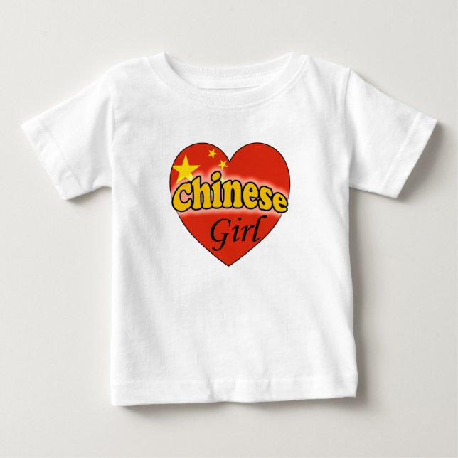 Camiseta De Bebé Chica China (Anverso)