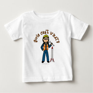 Camiseta De Bebé Chica científico de cohetes ligeros