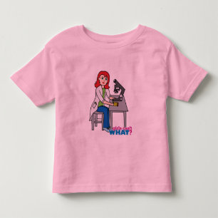 Camiseta De Bebé Chica Científico - Luz/Rojo