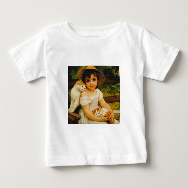 Camiseta De Bebé Chica con gatitos (Anverso)