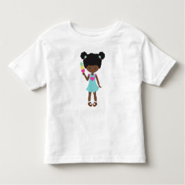 Camiseta De Bebé Chica Con Helado, Chica Afroamericano, Vestido