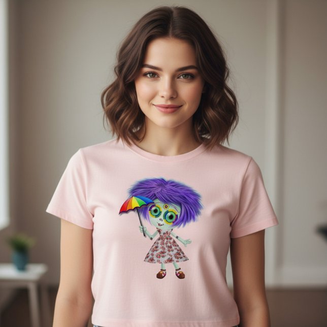 Camiseta De Bebé chica con paraguas (Subido por el creador)