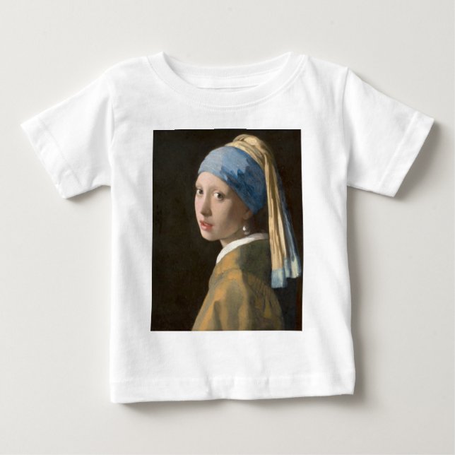 Camiseta De Bebé Chica con Pearl Earring (Anverso)