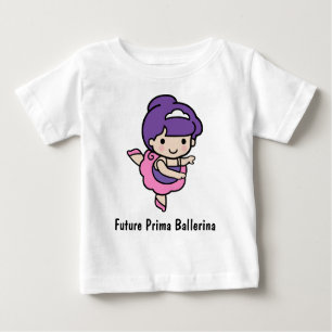 Camiseta De Bebé Chica Cute Prima Ballerina