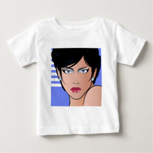 Camiseta De Bebé Chica de arte pop - Bettina