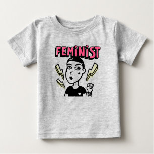 Camiseta De Bebé Chica de arte pop feminista