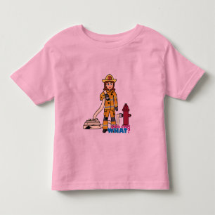 Camiseta De Bebé Chica de bomberos