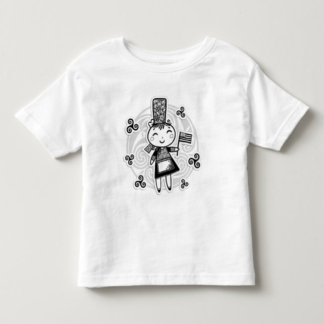 Camiseta De Bebé Chica de Breton (Anverso)