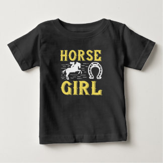 Camiseta De Bebé chica de caballo 01