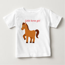 Camiseta De Bebé Chica de caballos