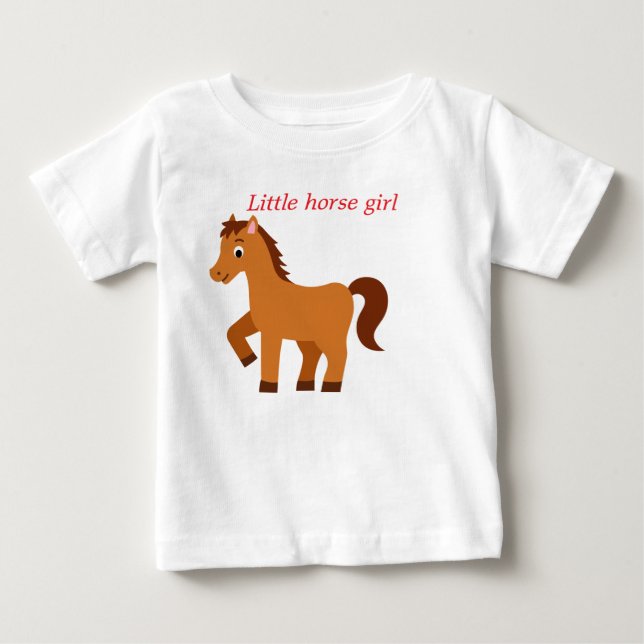 Camiseta De Bebé Chica de caballos (Anverso)