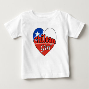 Camiseta De Bebé Chica de Chile