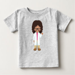 Camiseta De Bebé Chica de Ciencia, Chica Latina, Chica Cute, Cientí