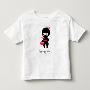Camiseta De Bebé Chica de compras Ninja