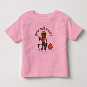 Camiseta De Bebé Chica de construcción oscuro