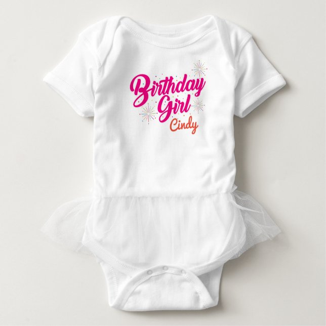 Camiseta De Bebé Chica de cumpleaños (Anverso)