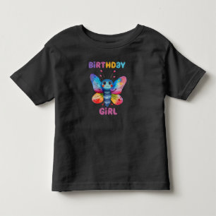 Camiseta De Bebé Chica de cumpleaños de mariposa