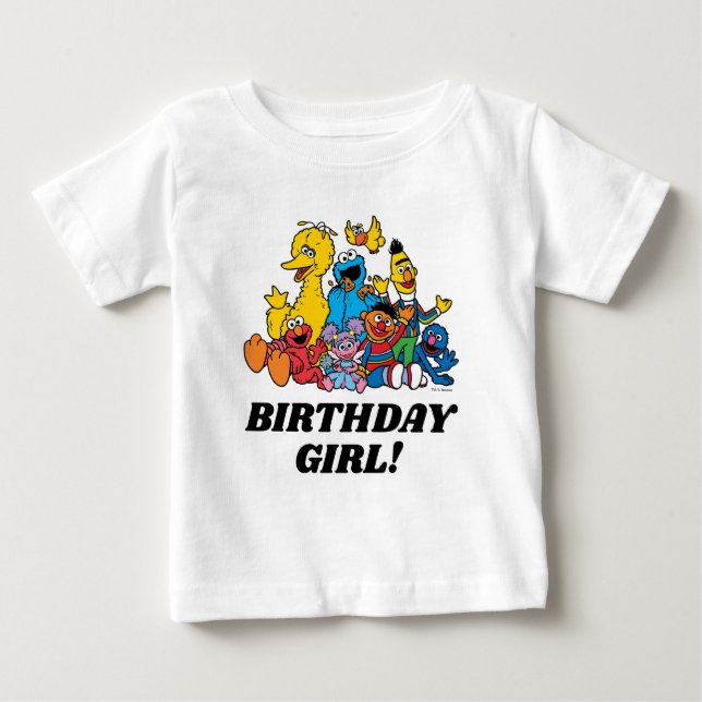 Camiseta De Bebé Chica de cumpleaños de Sesame Street Pals
