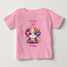 Chica de cumpleaños lindo arcoiris con anime