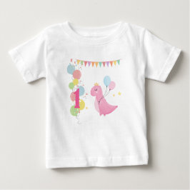 Camiseta de bebé Chica de cumpleaños personalizada