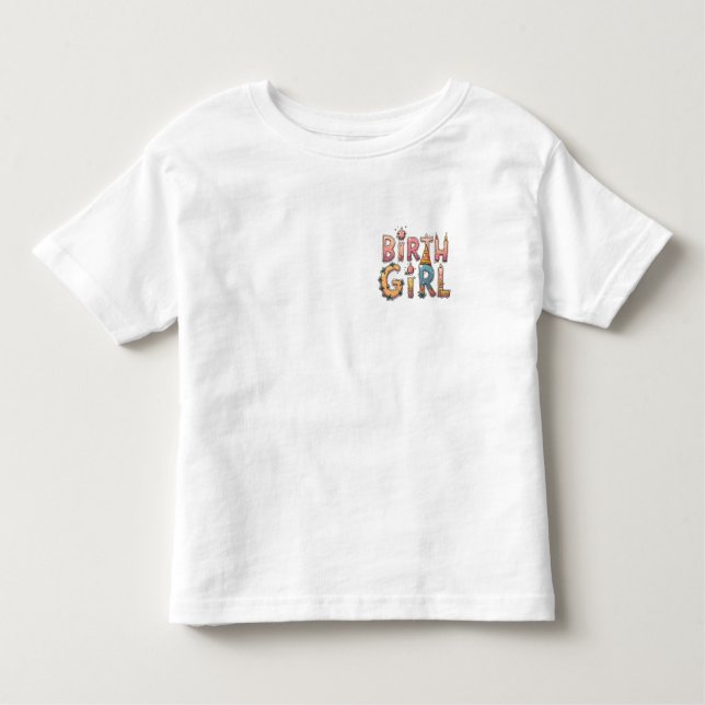 Camiseta De Bebé Chica de cumpleaños T-Shirt (Anverso)