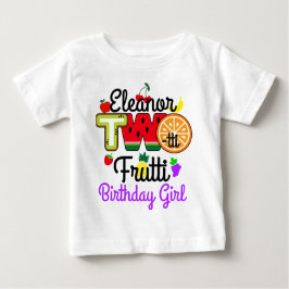 Camiseta De Bebé Chica de cumpleaños Twotti Fruitti | Frualidad de 