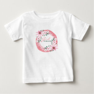 Camiseta De Bebé Chica de ducha de bebé rosa rubor