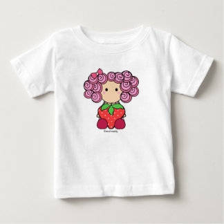 Camiseta De Bebé Chica de fresa Tee de manga larga para lactantes