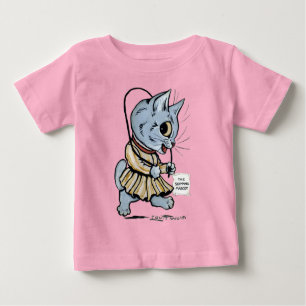 Camiseta De Bebé Chica de gato, Louis Wain