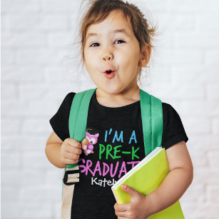 Camiseta De Bebé Chica de graduación preescolar Personalizado de Le