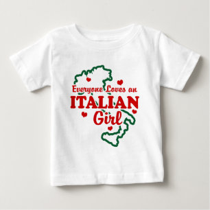 Camiseta De Bebé Chica de Italia