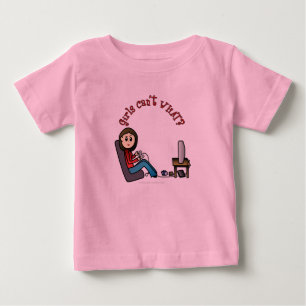 Camiseta De Bebé Chica de jugador ligero