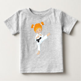 Camiseta De Bebé Chica de Karate, Chica Linda, Cinturón Negro, Cabe