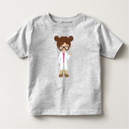 Camiseta De Bebé Chica de la ciencia, científica, chica linda, cabe