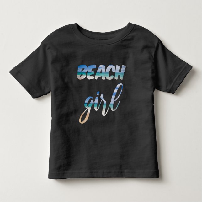 Camiseta De Bebé Chica de la Playa (Anverso)