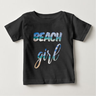 Camiseta De Bebé Chica de la playa