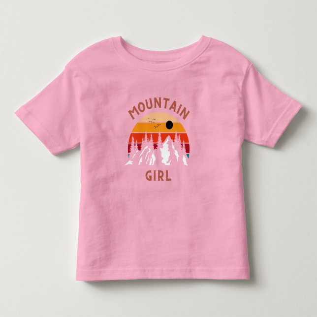 Camiseta De Bebé Chica de montaña (Anverso)