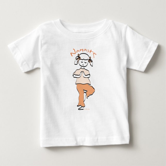 Camiseta De Bebé Chica de Namaste (Anverso)
