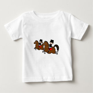 Camiseta De Bebé Chica de niños personalizado lindo montando caball