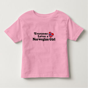 Camiseta De Bebé Chica de Noruega