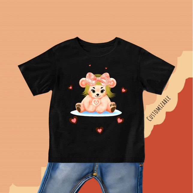 Camiseta De Bebé Chica de oso pequeño (Subido por el creador)