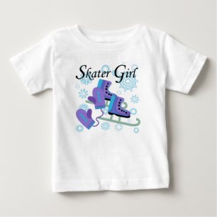 Camiseta De Bebé Chica de patinaje