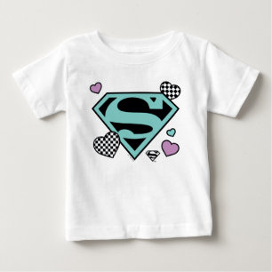 Camiseta De Bebé Chica de patinaje Supergirl Hearts S-Shield