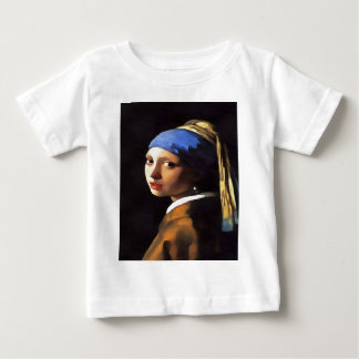 Camiseta De Bebé Chica de Perla tras Johannes Vermeer