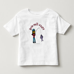 Camiseta De Bebé Chica de Pesca Oscura