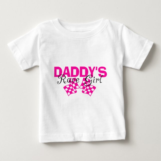 Camiseta De Bebé Chica de raza de papá (Anverso)