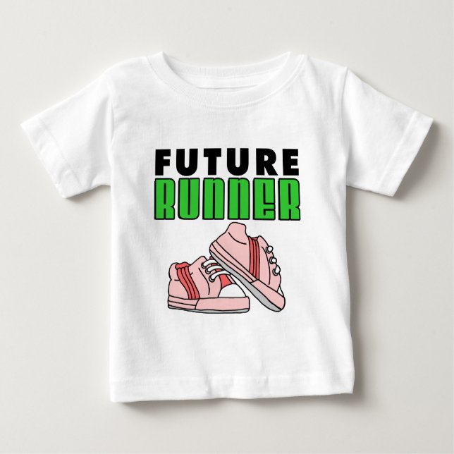 Camiseta De Bebé Chica de Runner futuro (Anverso)