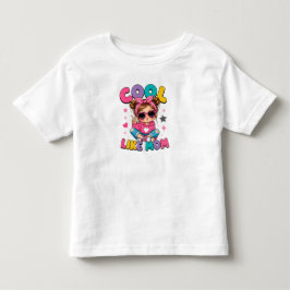 Camiseta De Bebé 😎 Chica de sudadera con gafas de sol y corazón co