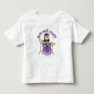 Camiseta De Bebé Chica de tambor ligero